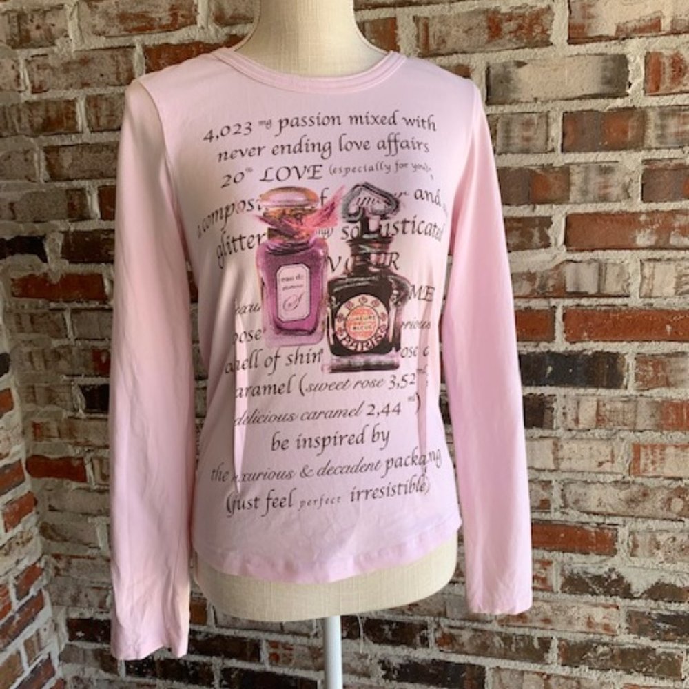 SCHUMACHER pink perfume shirt size Medium